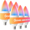 Govee Bombilla LED E12, bombillas inteligentes que funcionan con Ma...