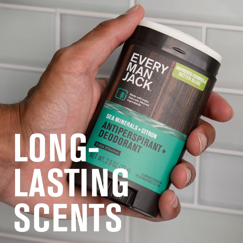 Every Man Jack Desodorante antitranspirante Sea Minerals + Citron p...