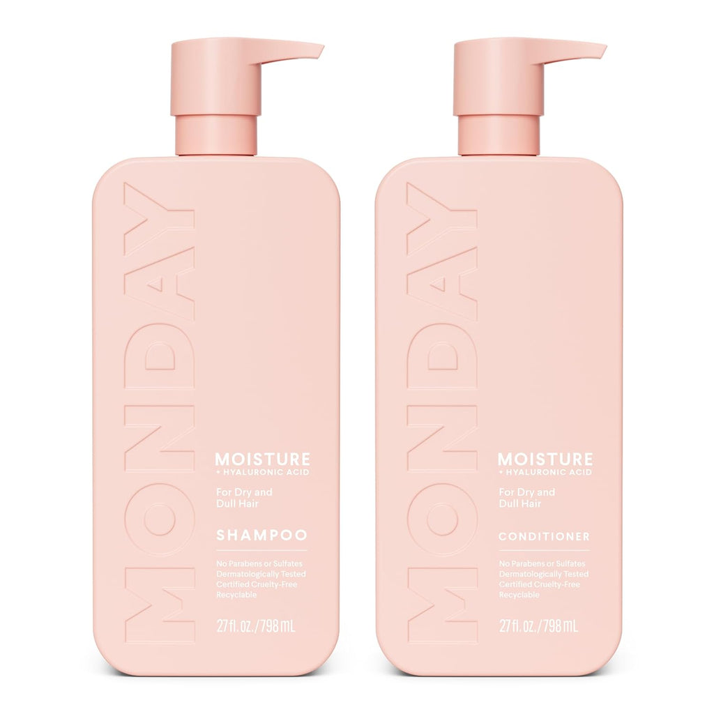 MONDAY HAIRCARE Champú hidratante + acondicionador de baño (2 unida...