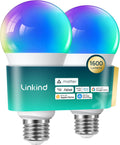 Linkind Matter Bombilla Inteligente, 1600LM 100W Bombillas Intelige...