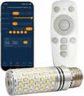 JUXLamp Bombilla de alarma de luz LED inteligente con simulación de...