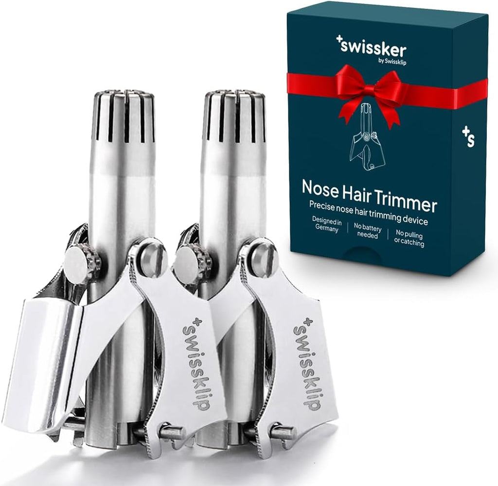 Swissklip Swissker - Recortadora de pelo de nariz para hombres, rec...