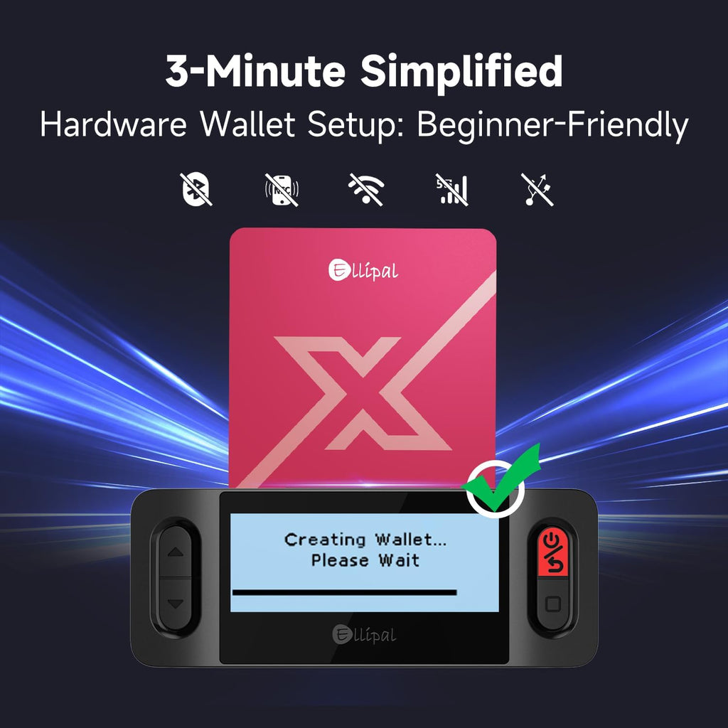 Ellipal X Card Raspberry Red \u2013 Air Gapped Crypto Cold Wallet (...