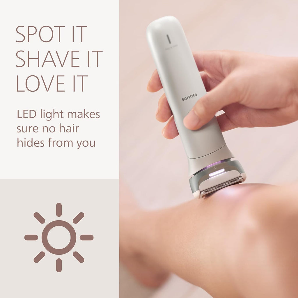 Philips Lady Shaver Series 8000 - Afeitadora eléctrica inalámbrica,...