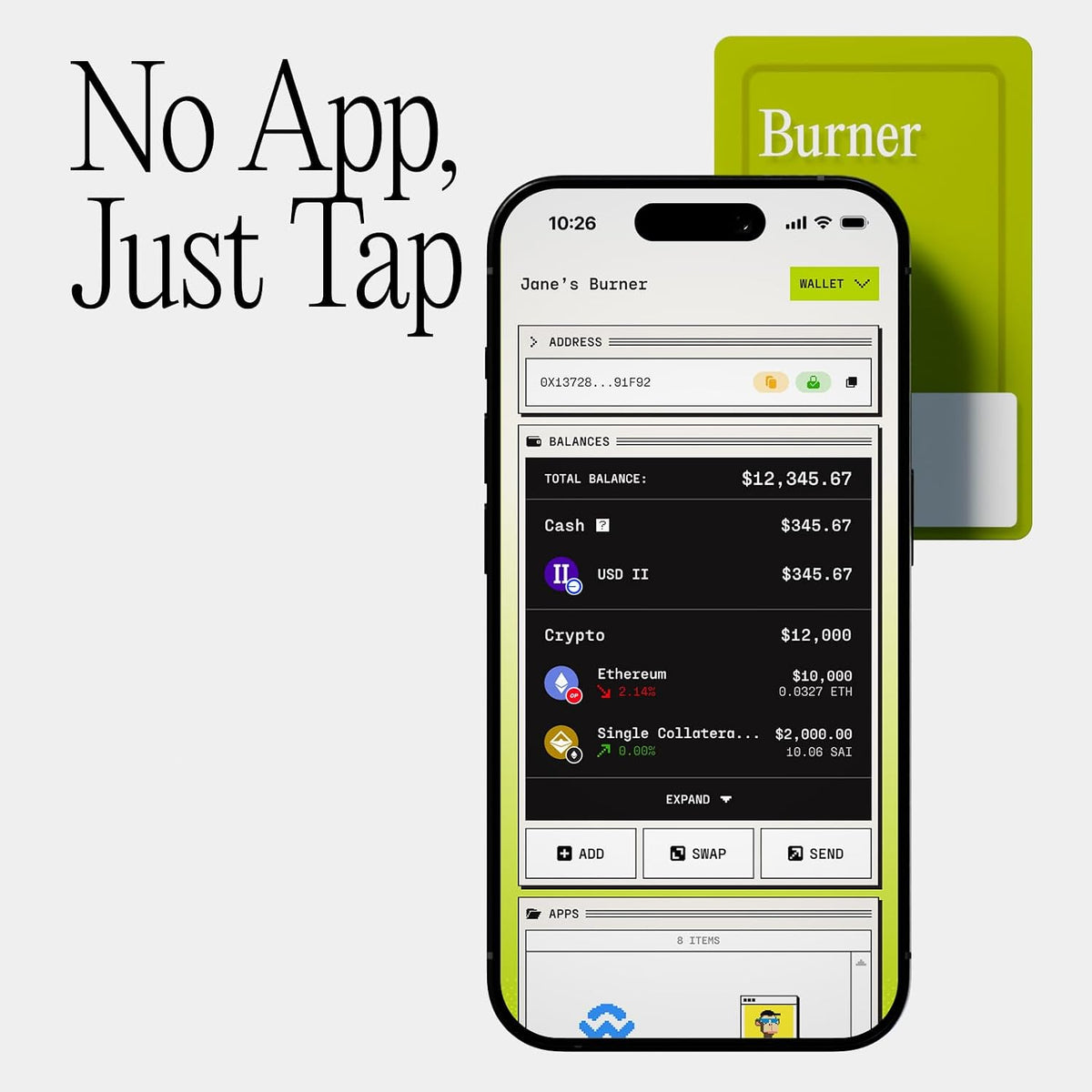 Burner Tarjeta Ethereum \u2013 Cartera ETH recargable física | Sin...