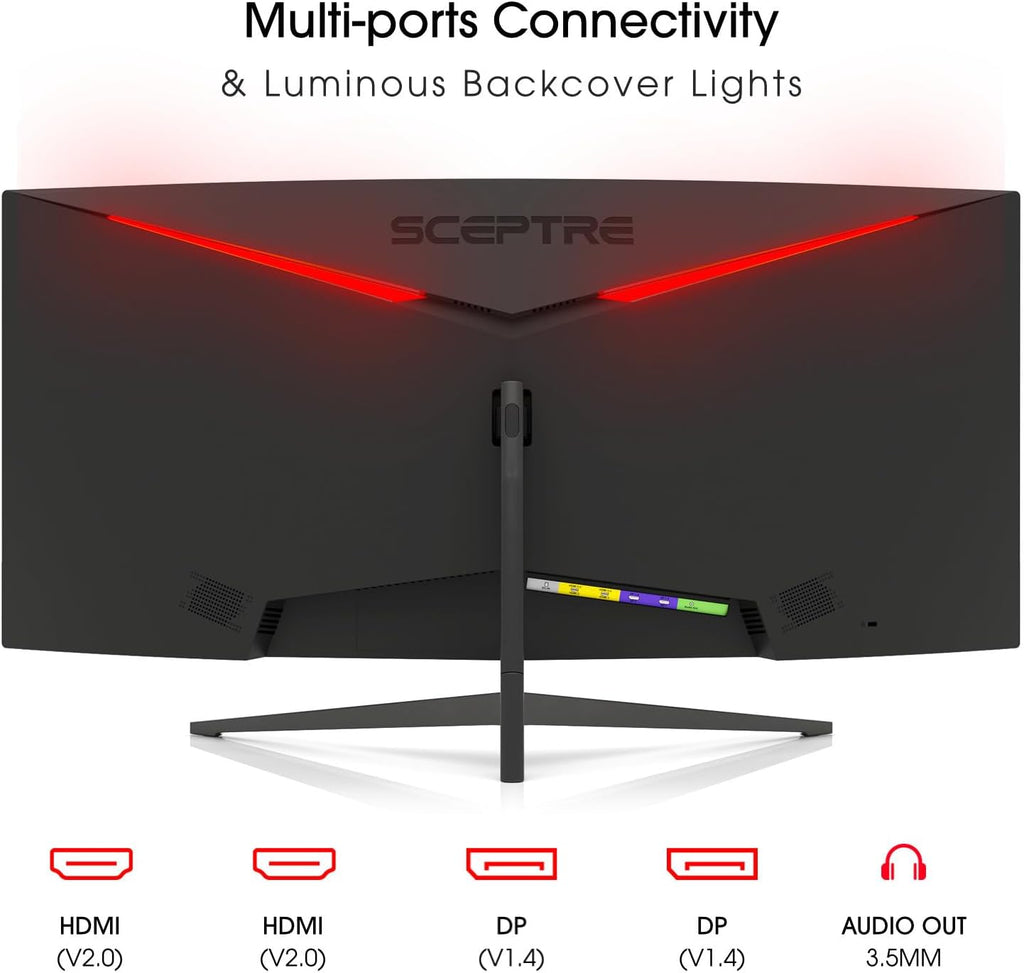 ¡Nuevo! Sceptre - Monitor para juegos curvado de 30 pulgadas 200+Hz...