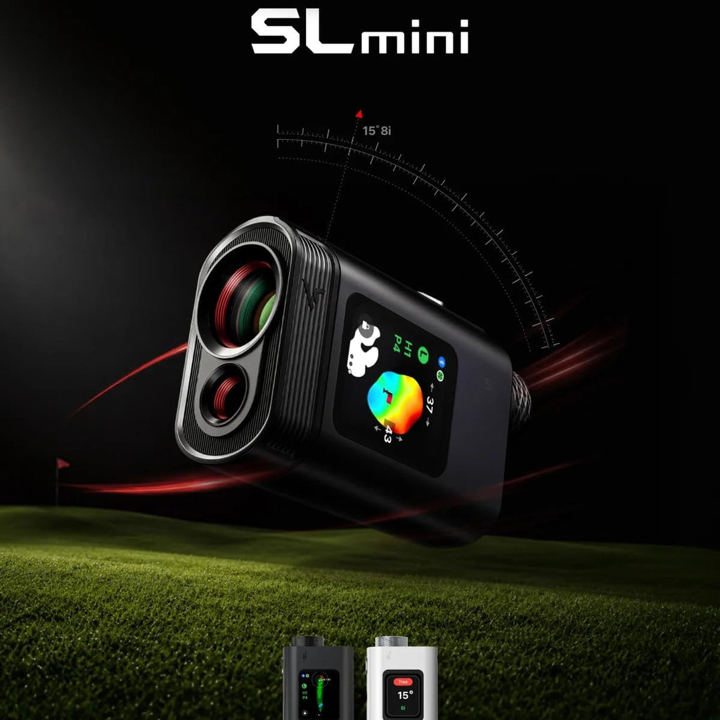 Voice Caddie SL Mini láser + telémetro de golf híbrido GPS con pant...
