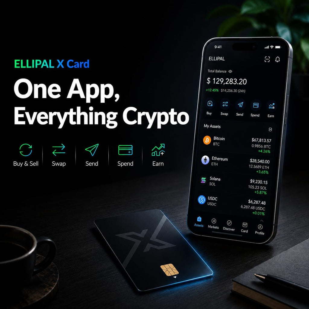 ELLIPAL X Card Crypto Wallet Bundle \u2013 NFC Cold Wallet con fras...