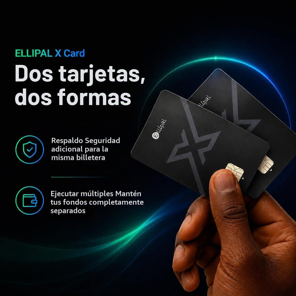 ELLIPAL X Card Crypto Wallet Pack de 3 \u2013 Cartera fría para Bit...