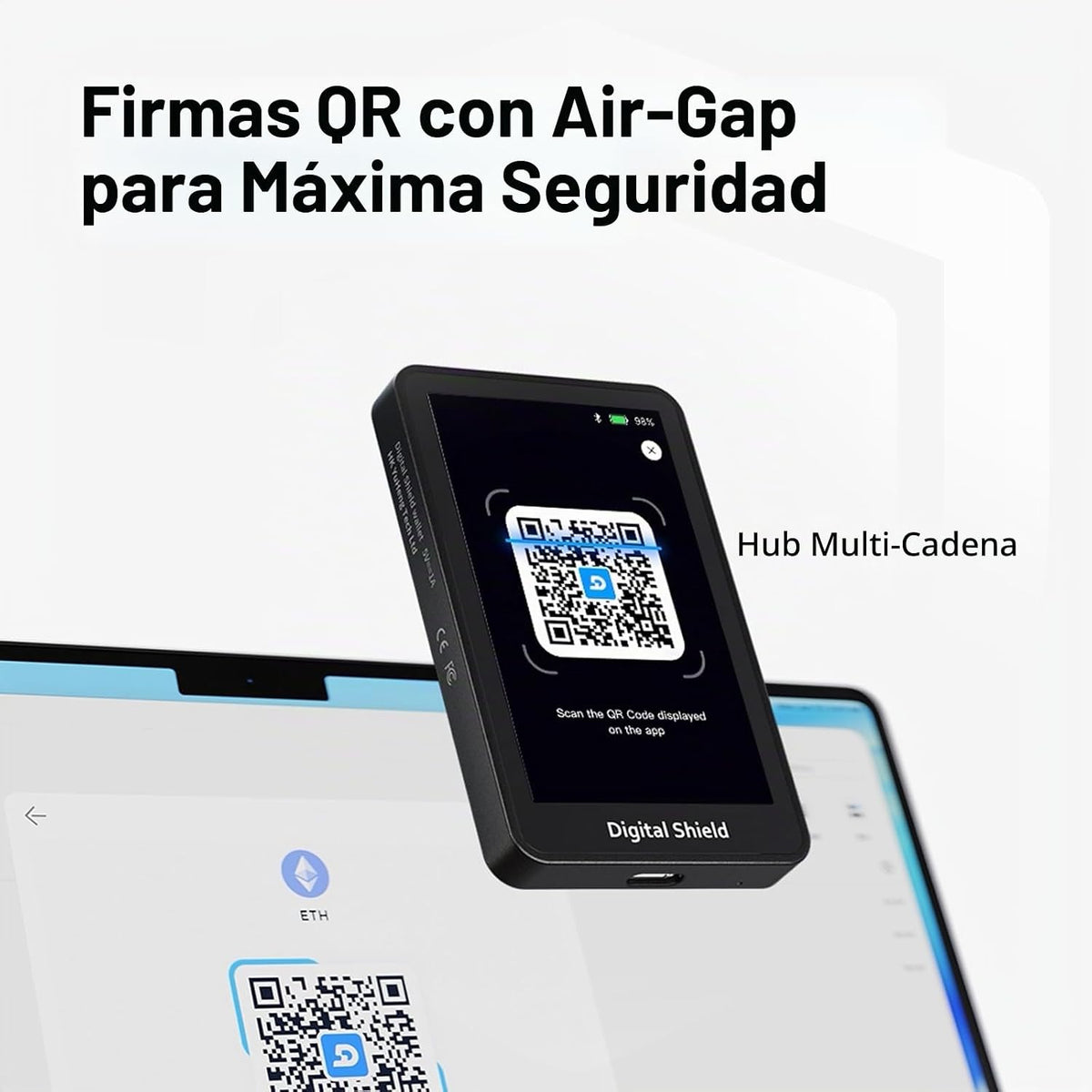 Cerilune Billetera de hardware criptográfico con espacio de aire -...