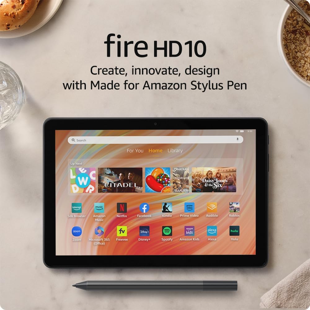 Lote de creatividad con tablet Amazon Fire HD 10 y lápiz óptico, li...