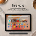 Lote de creatividad con tablet Amazon Fire HD 10 y lápiz óptico, li...