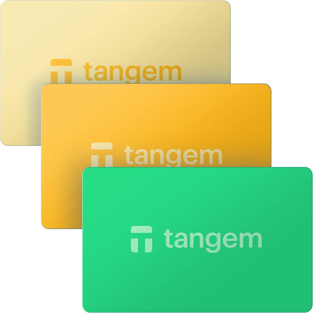 TANGEM Crypto Wallet Pack de 3 - Almacenamiento en frío de confianz...