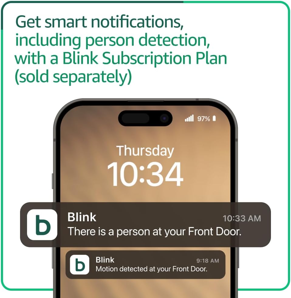 Blink Video Doorbell + Outdoor 4 XR: Cámaras de seguridad inteligen...