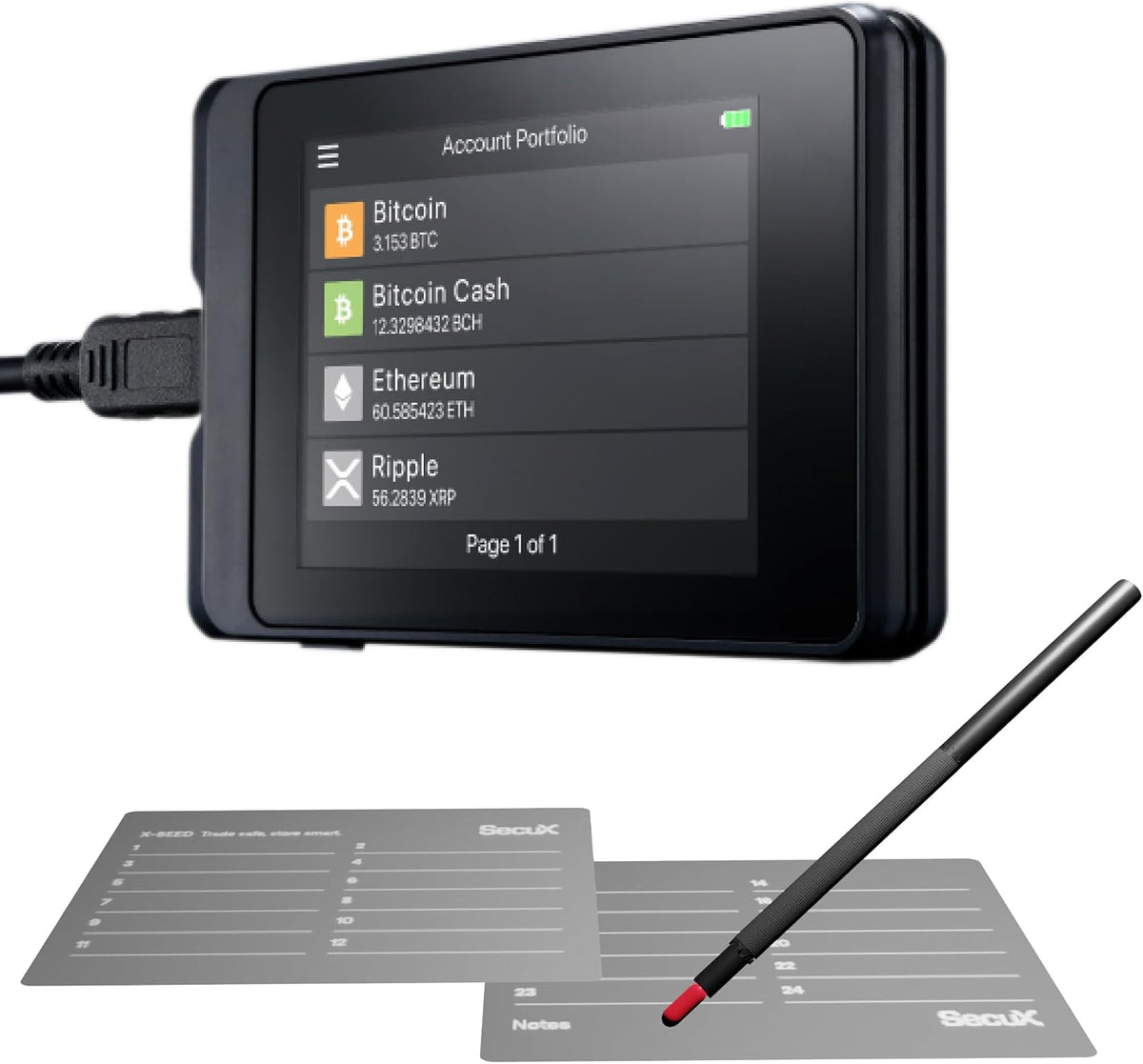 SecuX Cartera de hardware de criptoactivos W10: la solución ideal p...