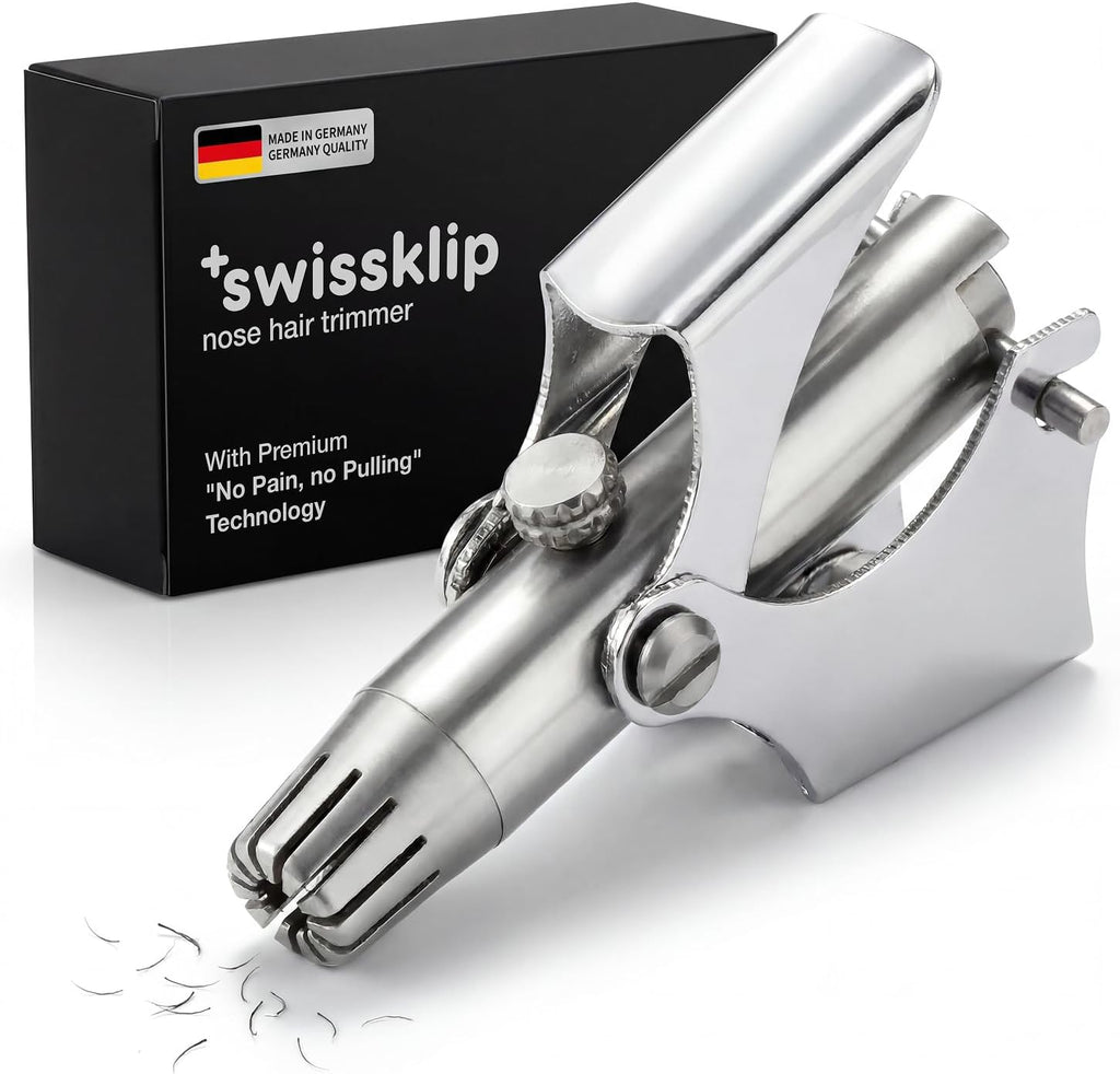 Swissklip Swissker - Recortador manual de vello de nariz para hombr...