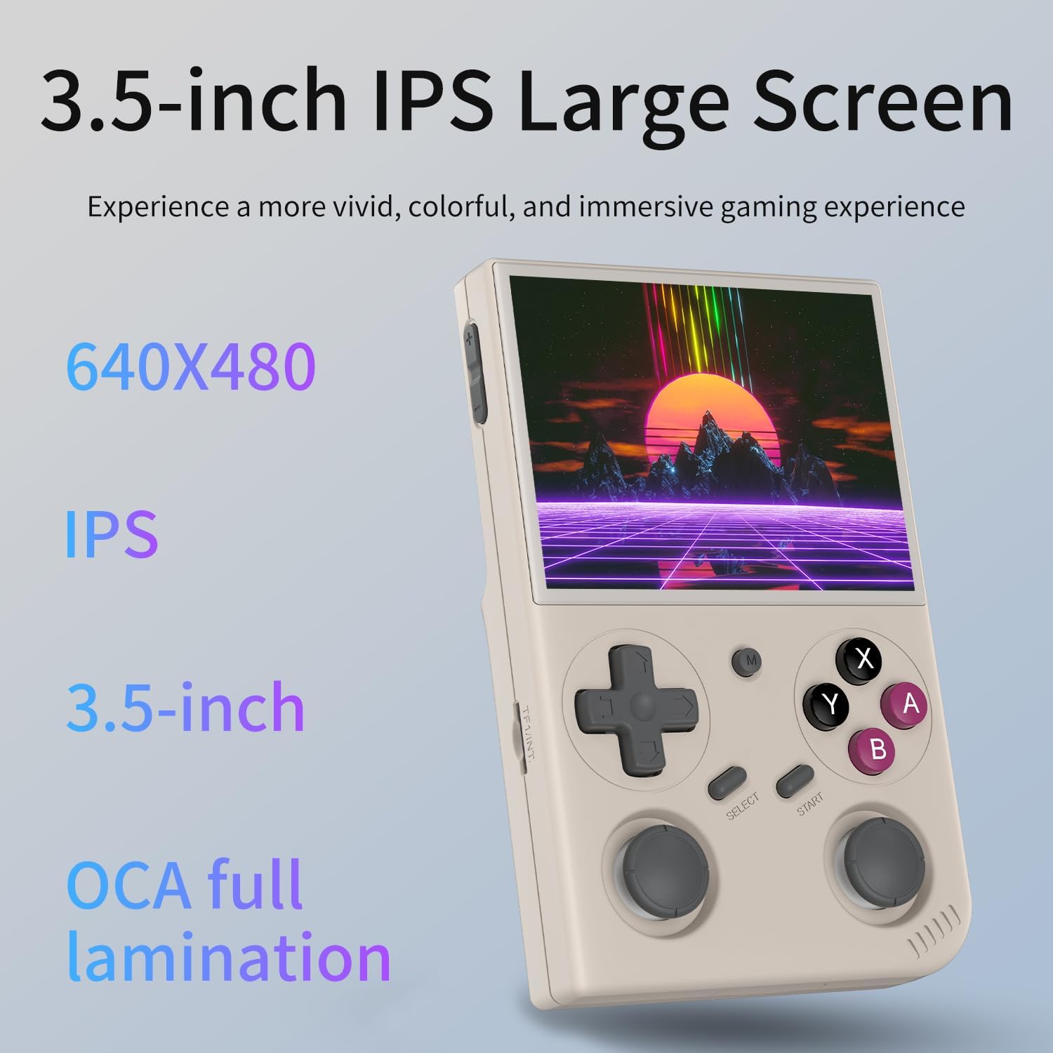 Consola de juegos portátil G350, pantalla IPS de 3.5 pulgadas, sist...