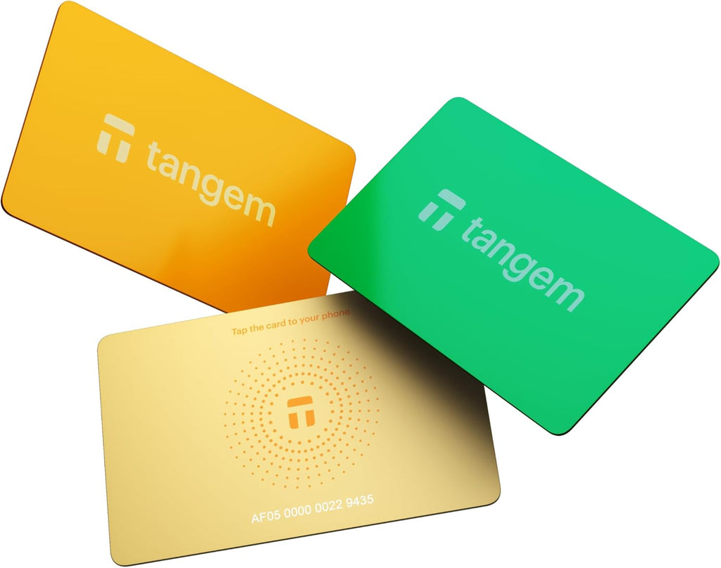TANGEM Crypto Wallet Pack de 3 - Almacenamiento en frío de confianz...