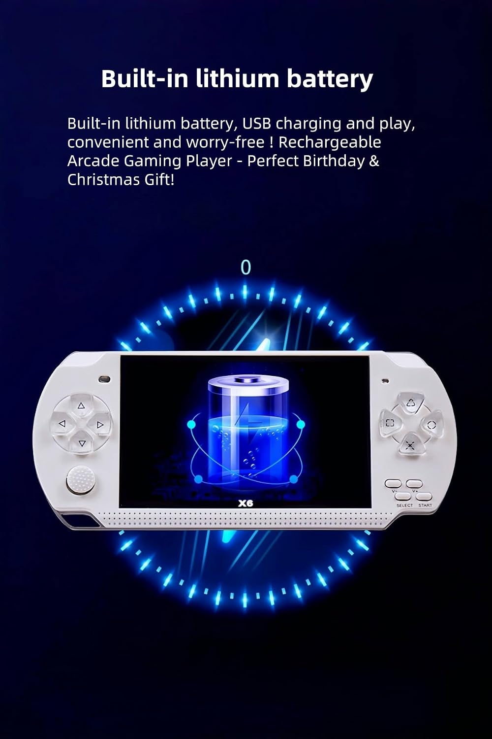 YHFITN Consola de juegos portátil retro de 4.3 pulgadas, con juegos...