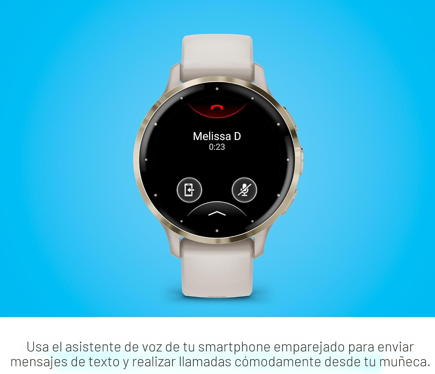 Garmin Venu 3S - Reloj inteligente con bisel de acero inoxidable do...