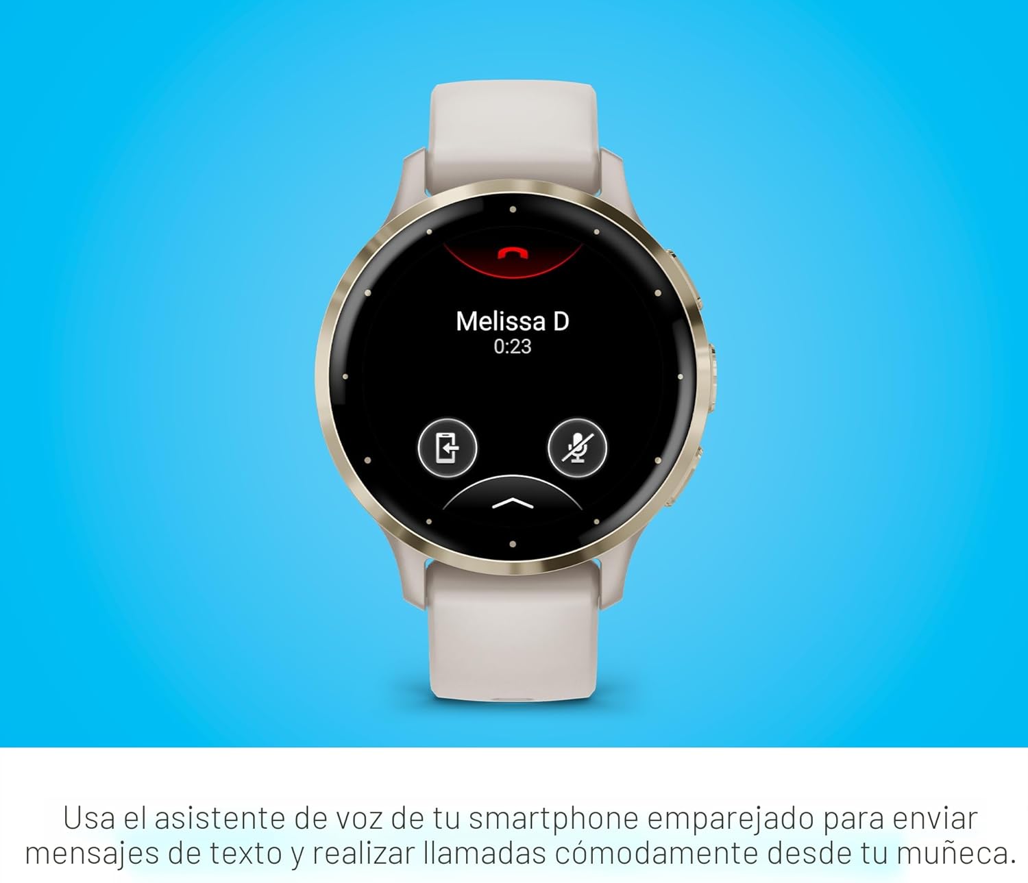 Garmin Venu 3S - Reloj inteligente con bisel de acero inoxidable do...