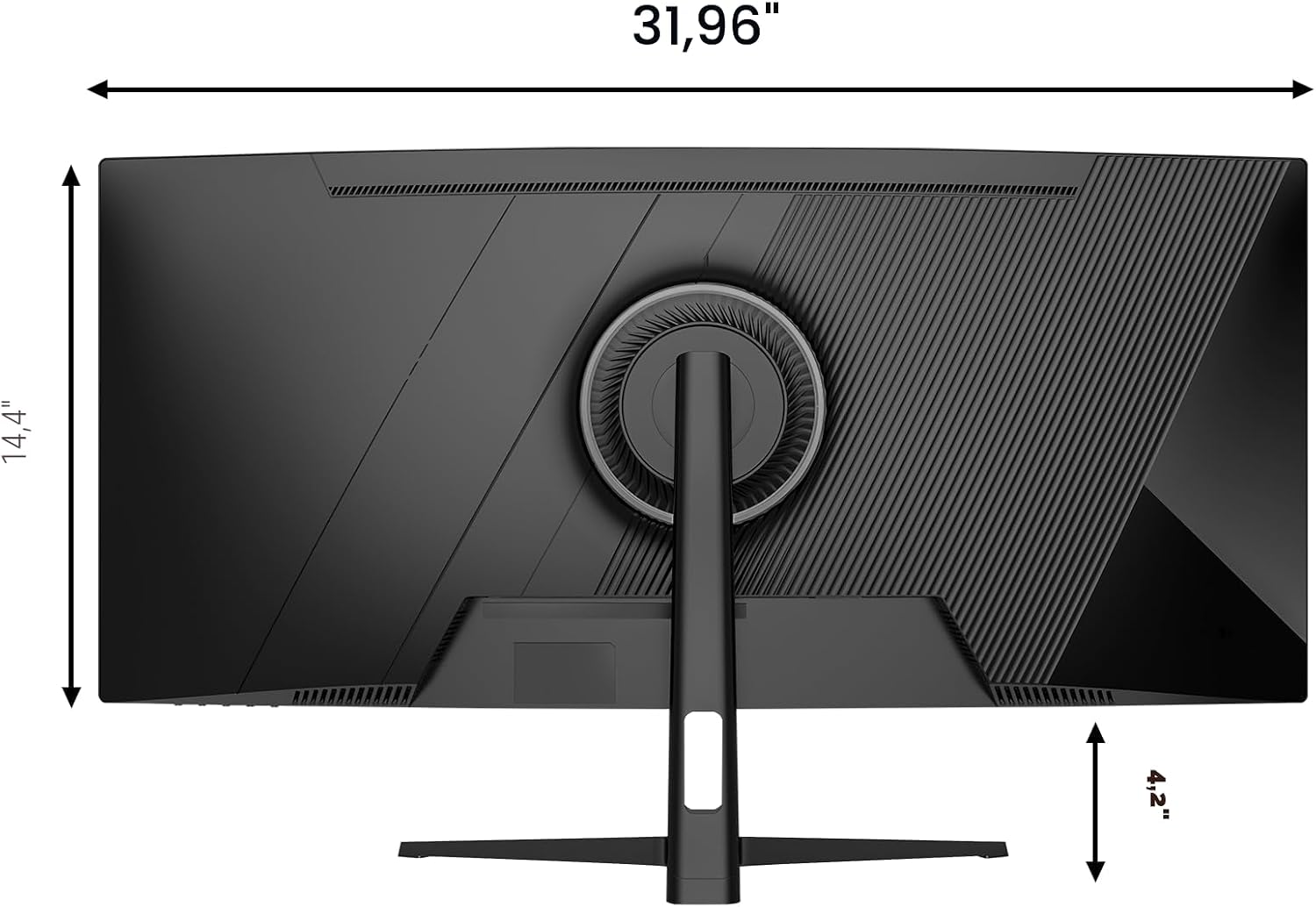 CRUA Monitor curvo para juegos de 34", 240Hz, WQHD 3440x1440, p...
