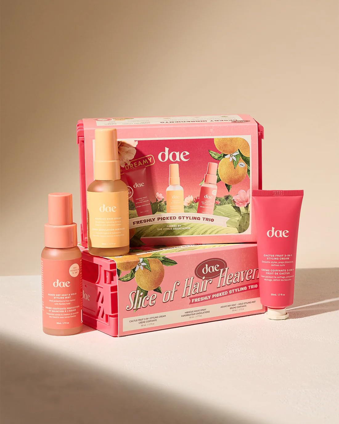 Dae Crema de peinado 3 en 1 para el cabello (trío de peinado)