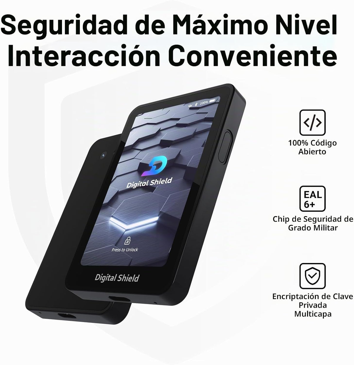 Cerilune Billetera de hardware criptográfico con espacio de aire -...