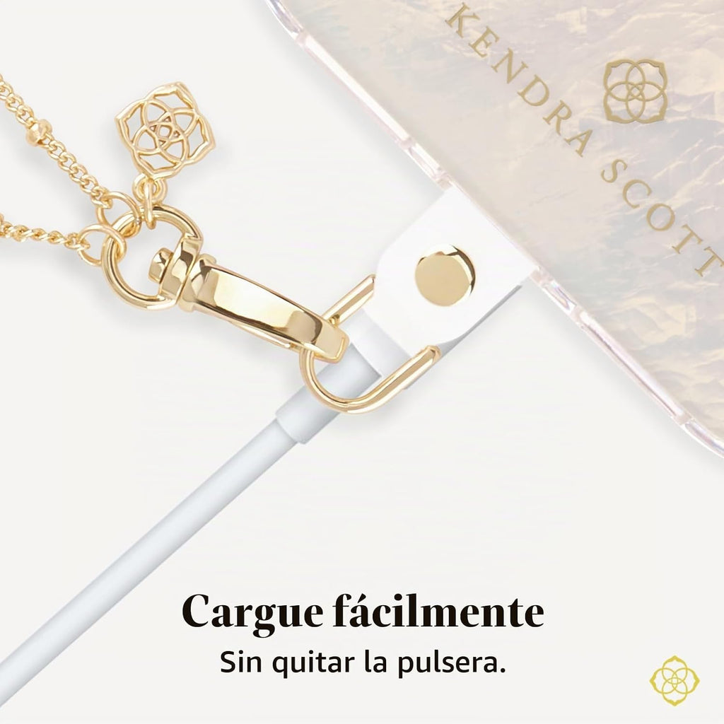 Kendra Scott - Abalorio para teléfono celular, marco Abbie, nácar |...