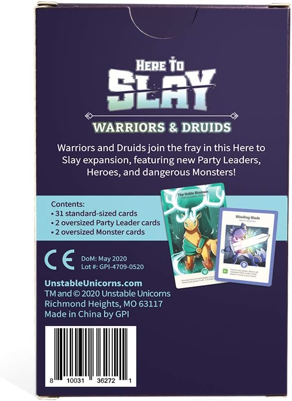 Unstable Games - Paquete de expansión Here to Slay Warriors &amp; D...