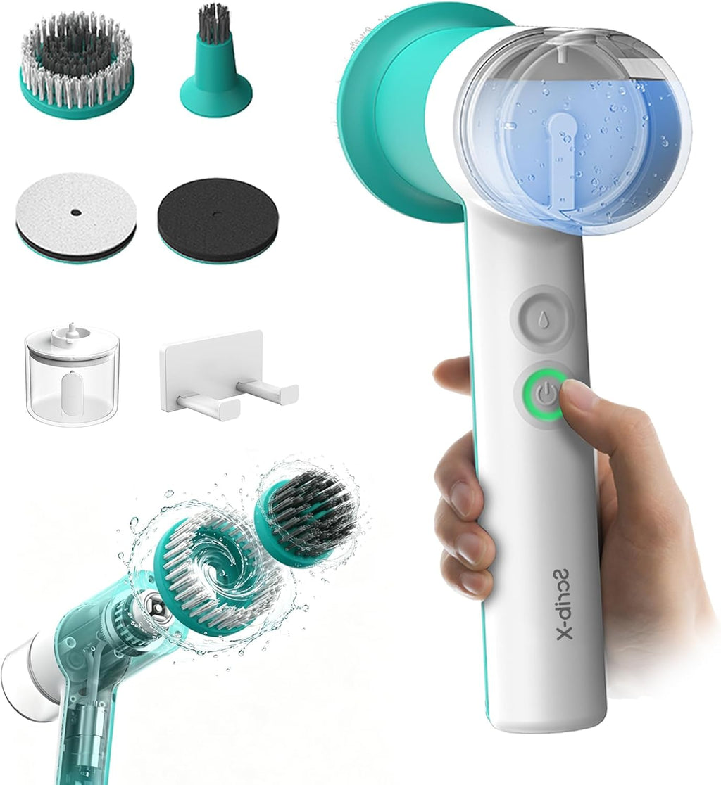 SCRIB-X Cepillo eléctrico de doble rotación, IPX5, impermeable, mul...