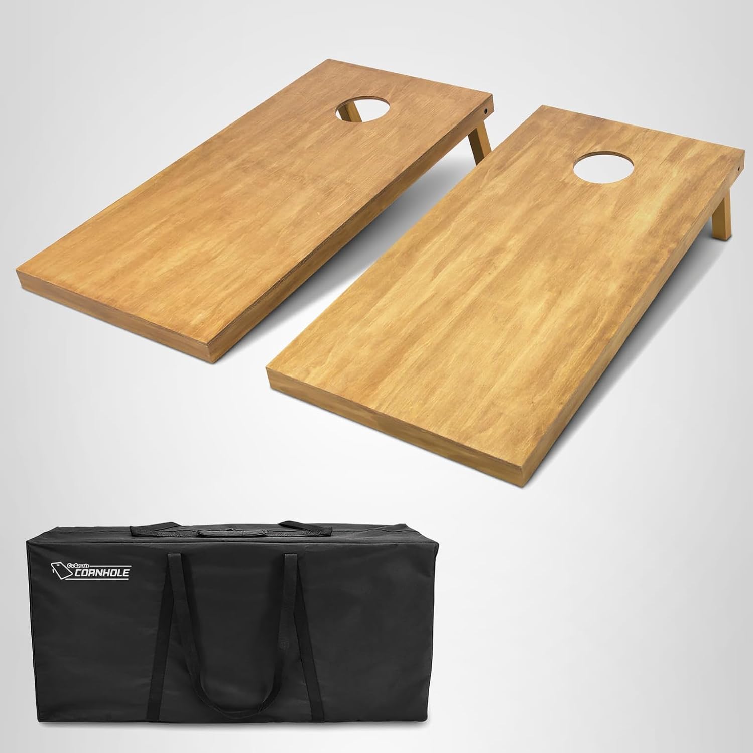 GoSports Juego de tablas de cornhole de madera de tamaño reglamenta...