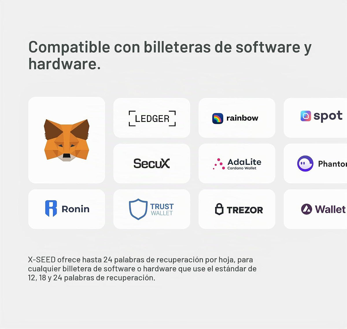 SecuX XSEED Pro - Cartera de Bitcoin indestructible Crypto Seed Sto...