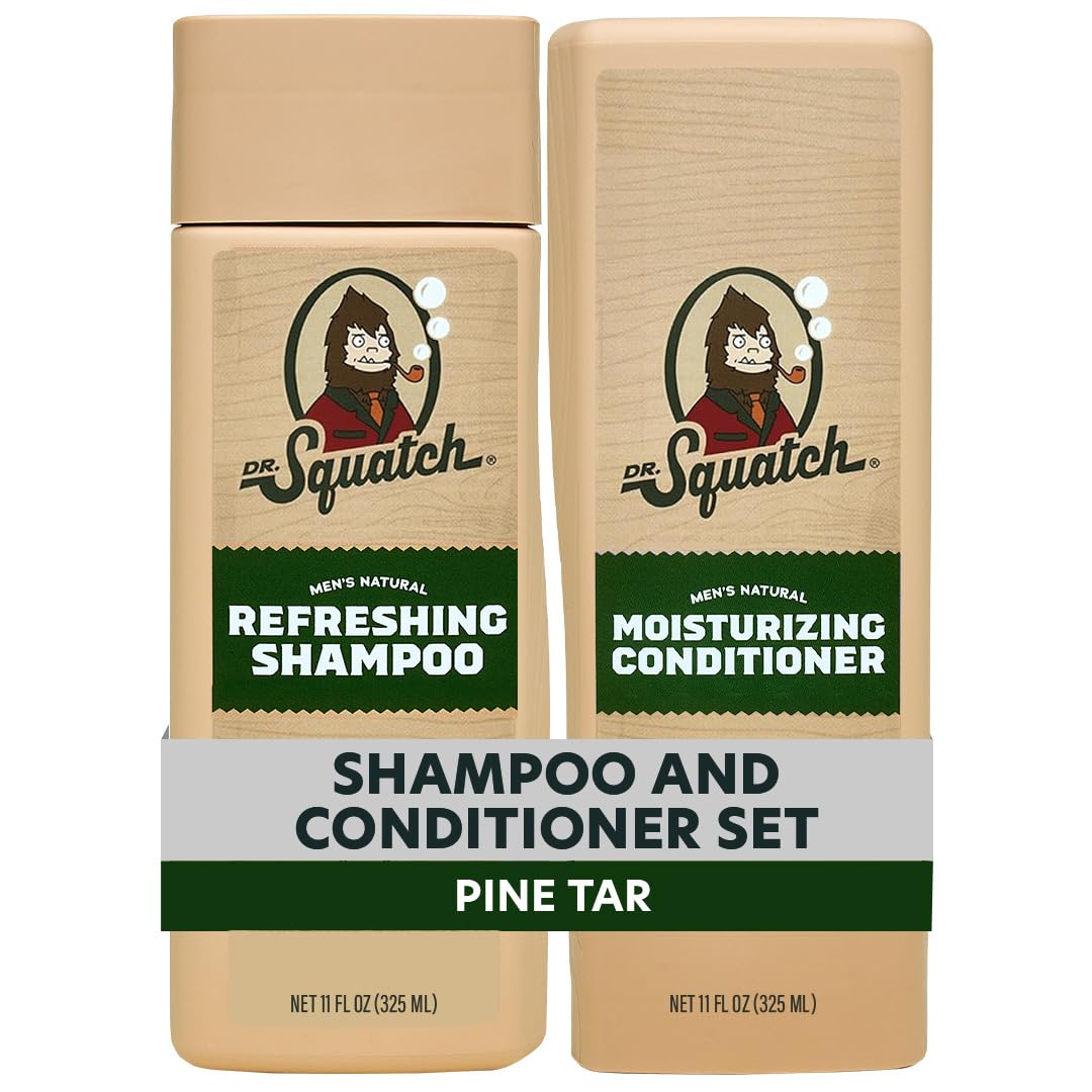 Dr. Squatch Paquete de Cabello Natural para Hombres - Cabello Salud...