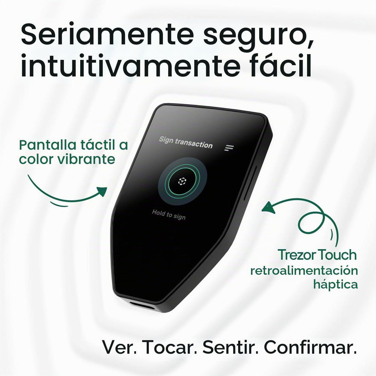 Trezor Safe 5 Crypto Hardware Cartera con pantalla táctil a color |...
