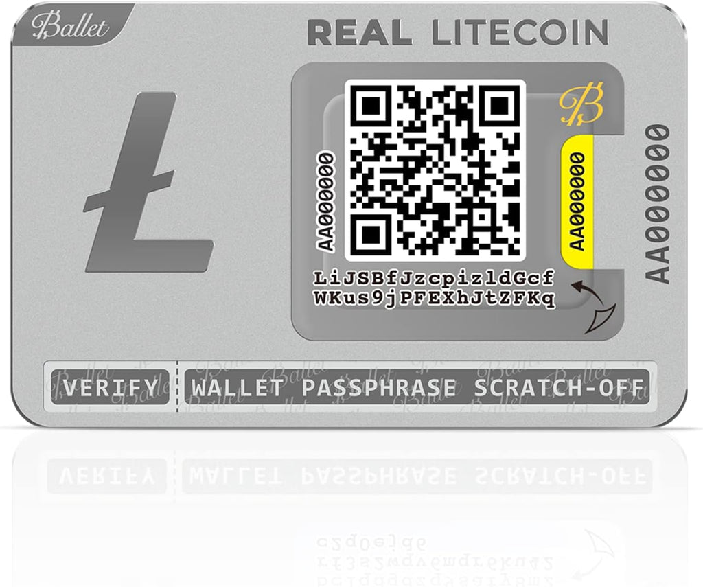 Ballet Real Litecoin - Tarjeta de almacenamiento en frío | Cartera...