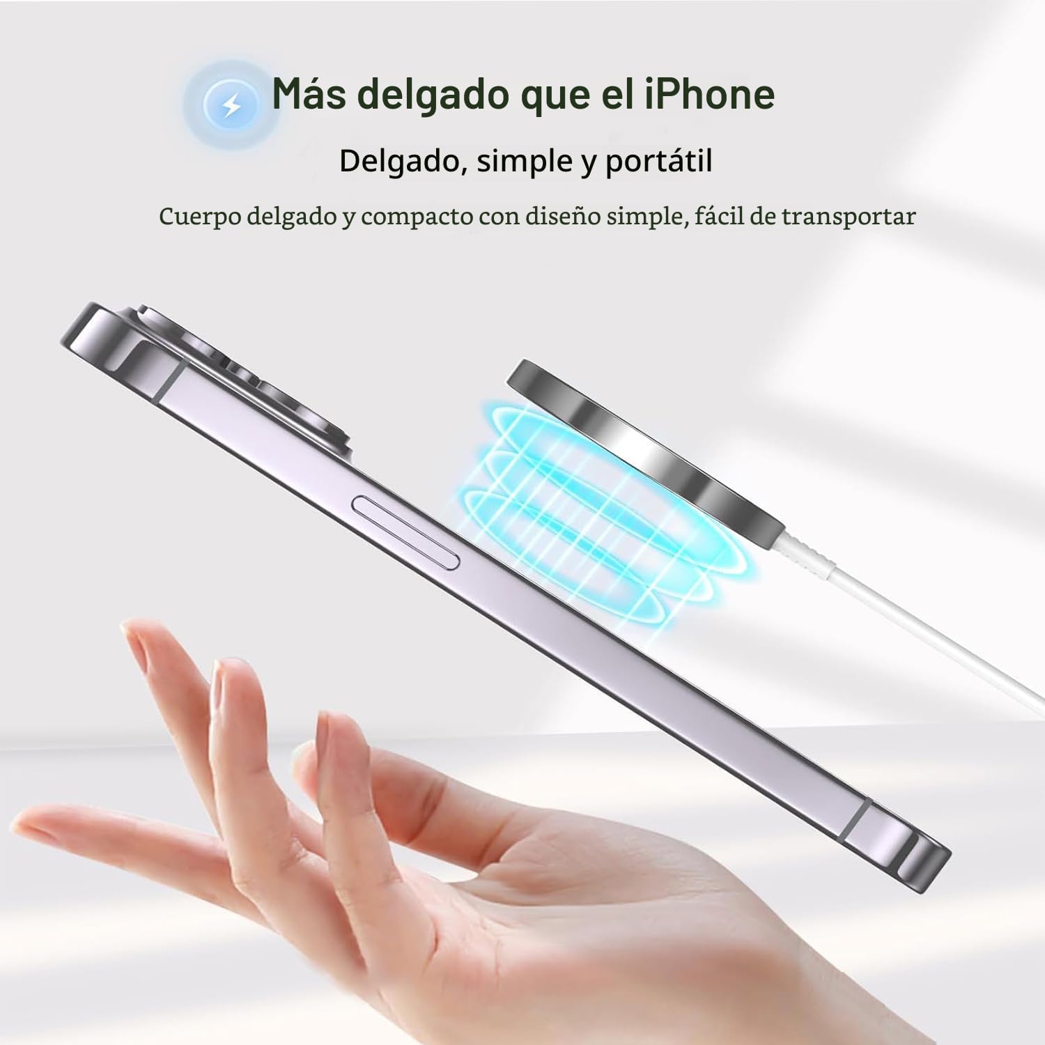 Cargador Inalámbrico Magnético Rápido Apple Mag-Safe para iPhone 16...