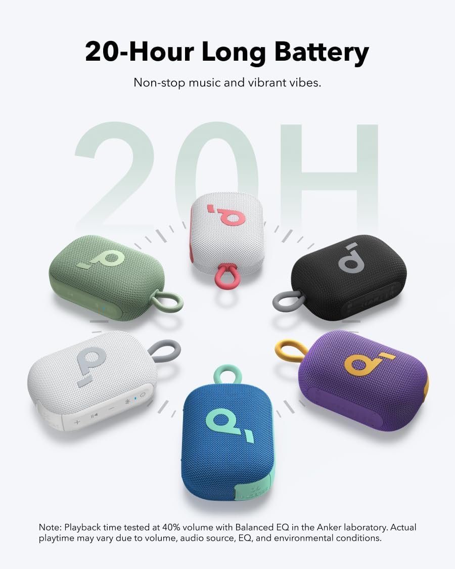 Soundcore Select 4 Go, parlante Bluetooth para ducha de Anker, impe...