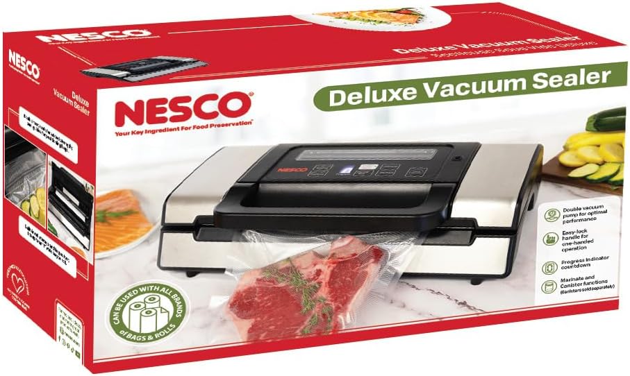 Envasadora de alimentos al vacío Nesco VS-01 - De color blanco, Pla...