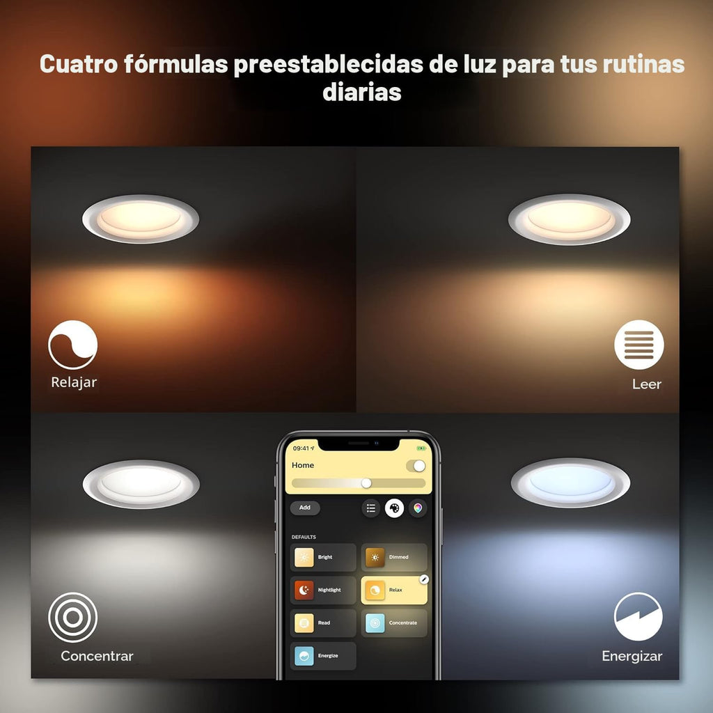 Philips Hue Luz LED Empotrable Inteligente de 5\/6 Pulgadas - Luz d...
