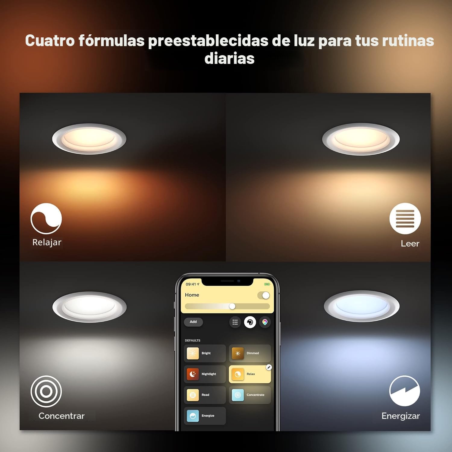 Philips Hue Luz LED Empotrable Inteligente de 5\/6 Pulgadas - Luz d...