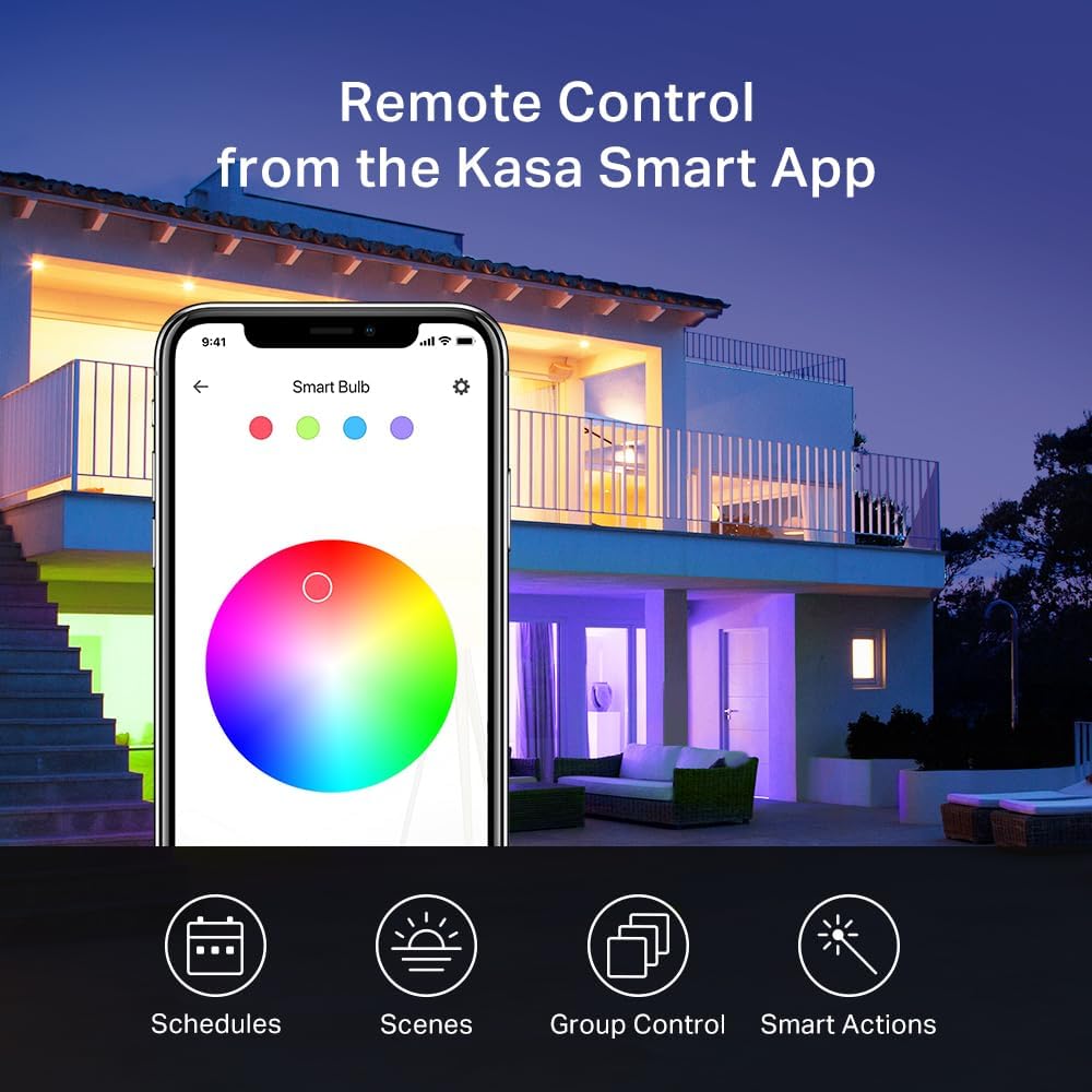 Nueva bombilla inteligente Kasa Smart, bombilla WiFi inteligente re...