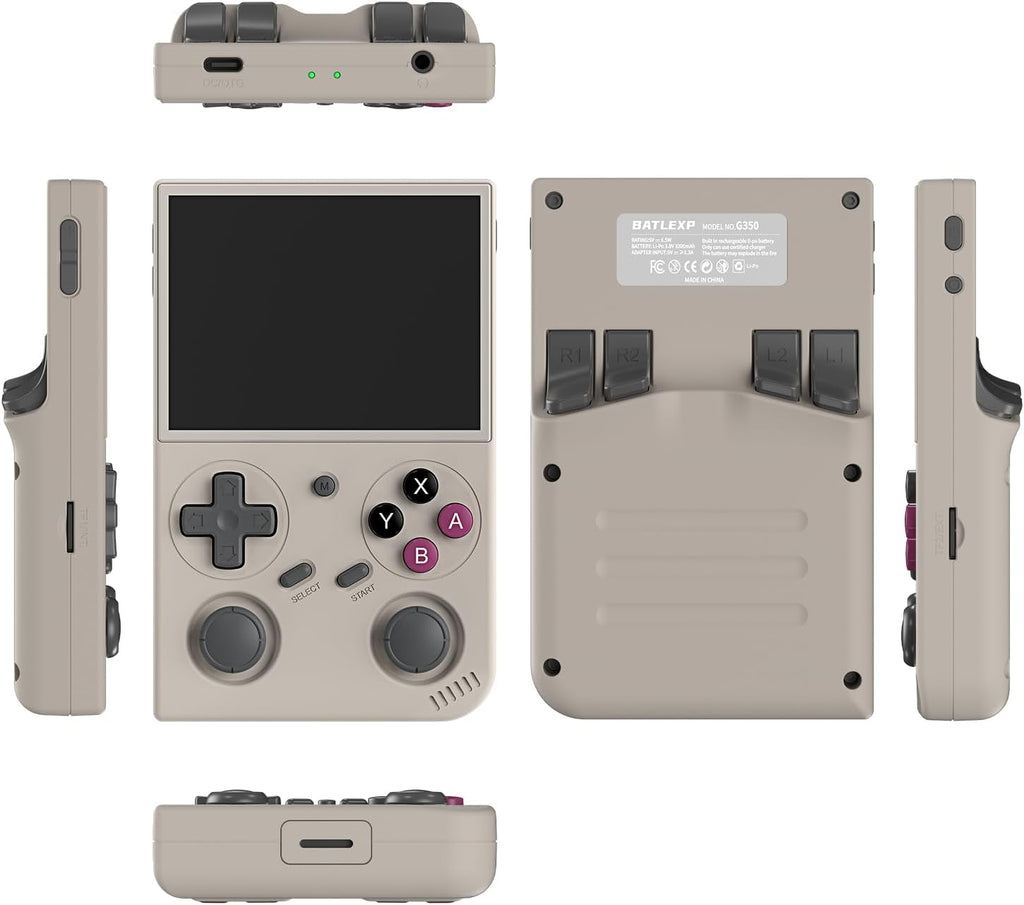 Consola de juegos portátil G350, pantalla IPS de 3.5 pulgadas, sist...