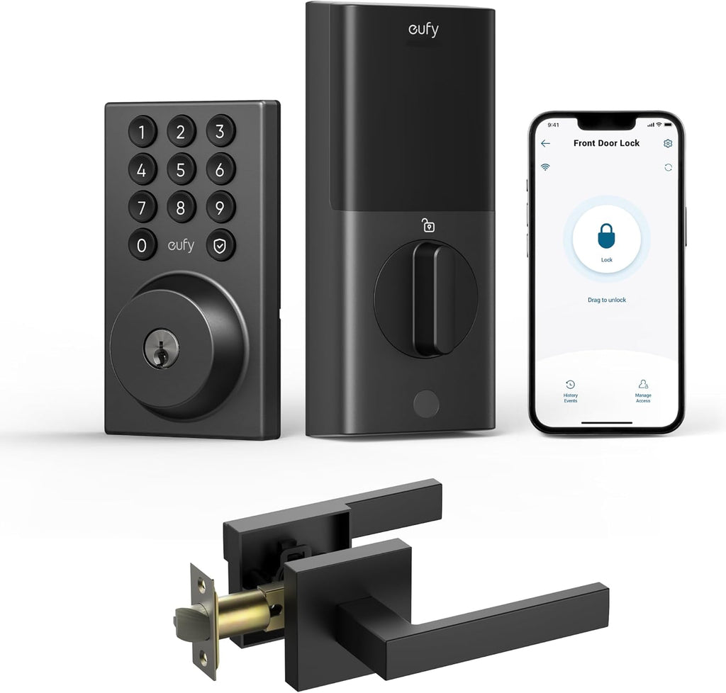 eufy Security Smart Lock C30, Cerradura de puerta de entrada sin ll...
