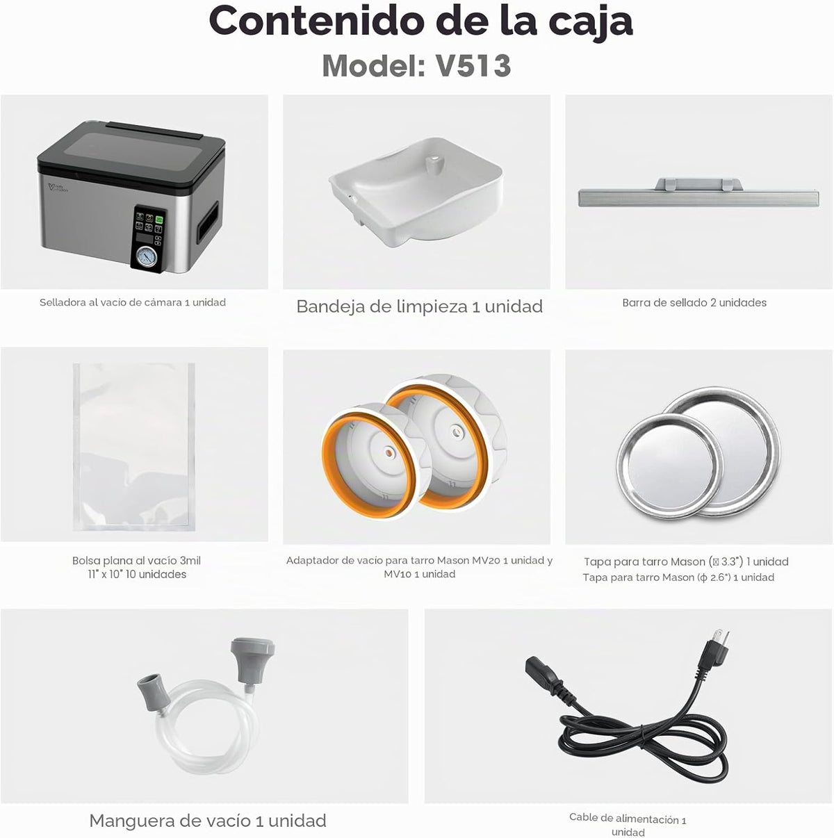 Sellador al vacío de cámara Vesta Precision de 12 pulgadas, cámara...