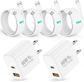 deloni Cargador rápido USB C de 60 W para iPhone 17\/16\/15 Pro Max...
