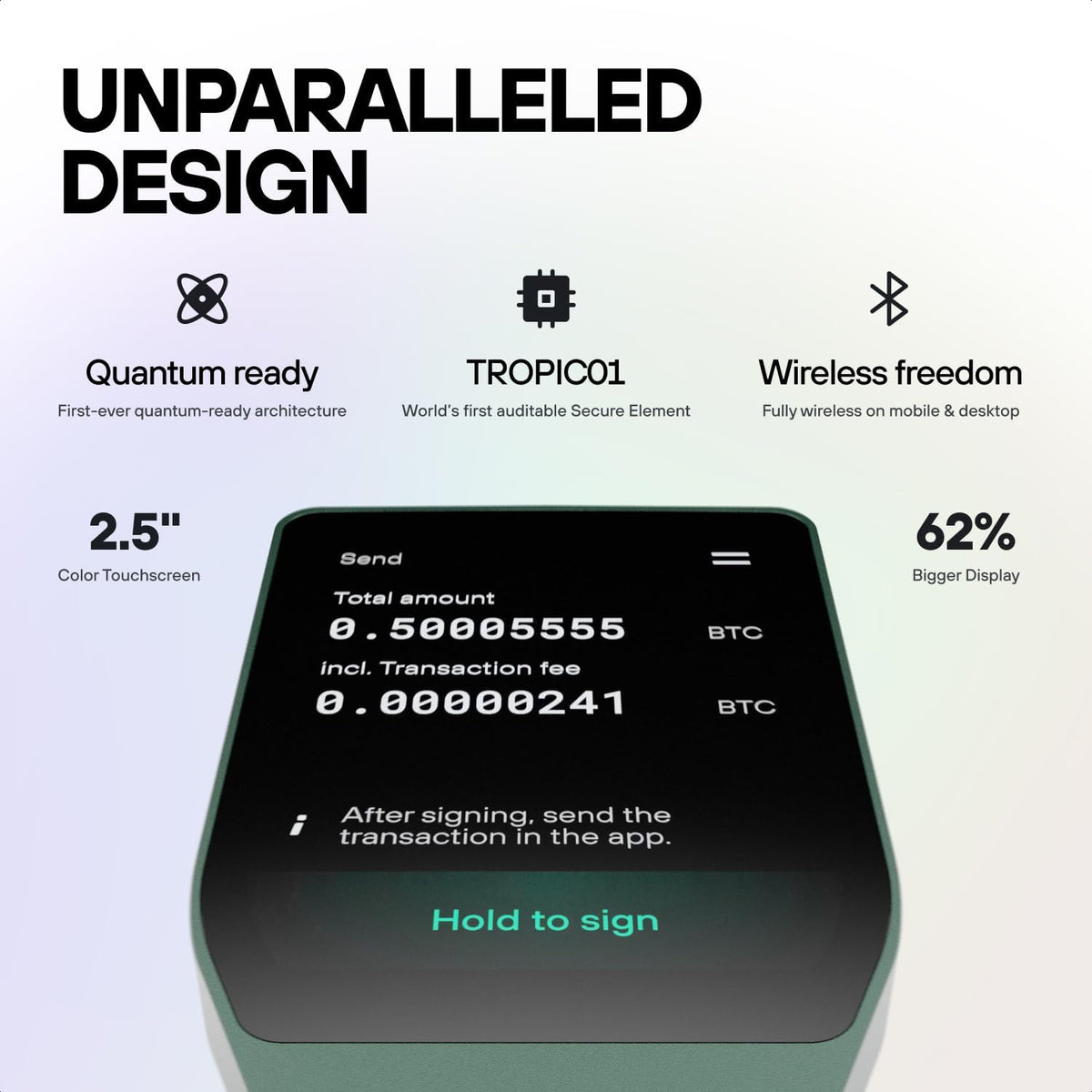 Trezor Safe 7 - Cartera de Hardware de Criptomoneda con Bluetooth,...