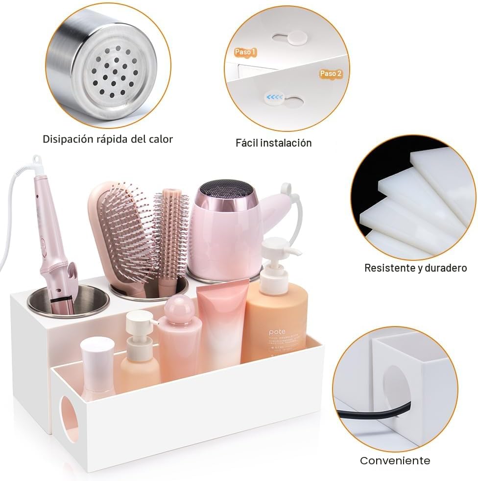GFWARE Organizador de herramientas para el cabello, organizador y a...