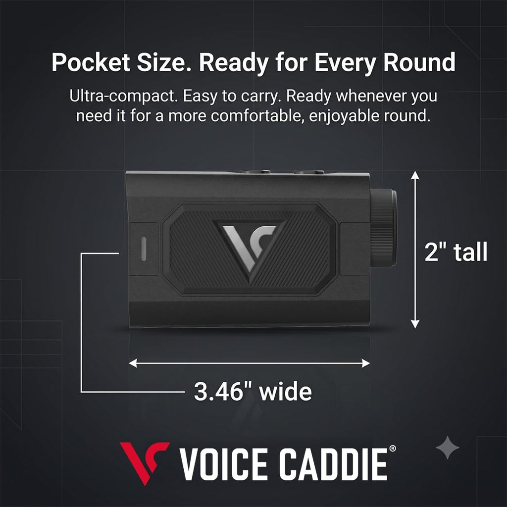 Voice Caddie Telémetro de golf láser EL3 con modo bola a pasador, p...