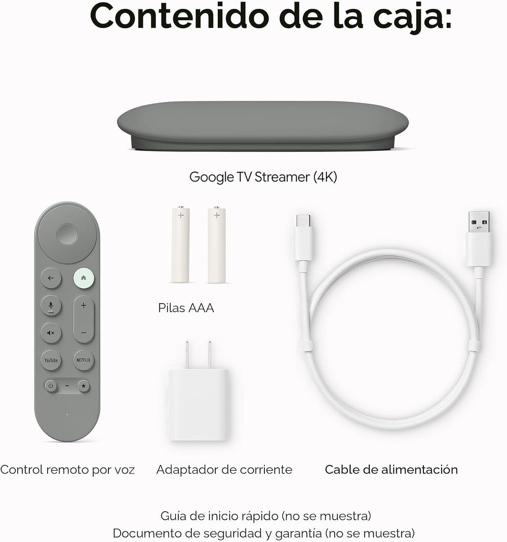 Google TV Streamer 4K - Entretenimiento de transmisión rápida en tu...